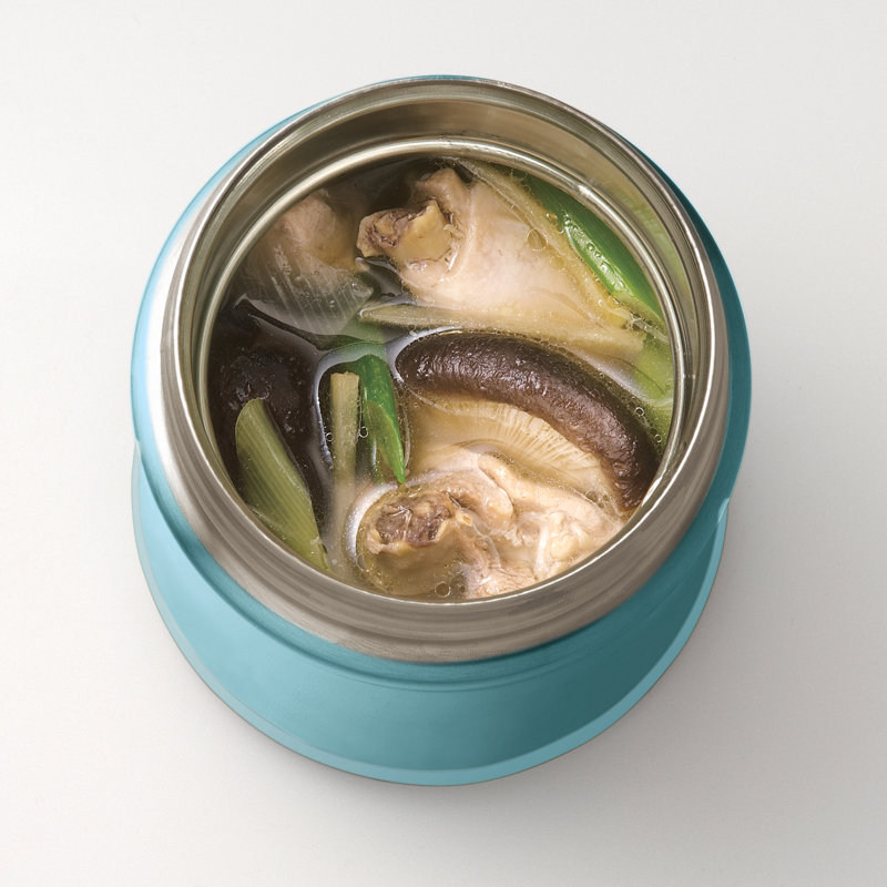 Zojirushi Stainless Steel 25 Oz. Food Jar, Aqua Blue
