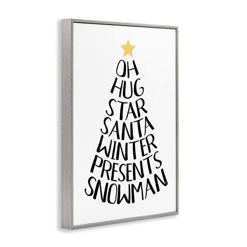 Arbre de mots saisonniers, art de la giclée, conception de Martina Pavlova, H 30 po x l 20 po, Estampe numérique Farmhouse