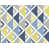 Bleu marine / gris / jaune