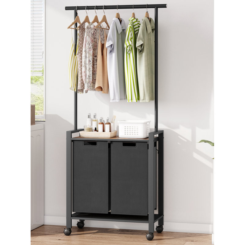 Trieur de linge avec roulettes verrouillables robustes