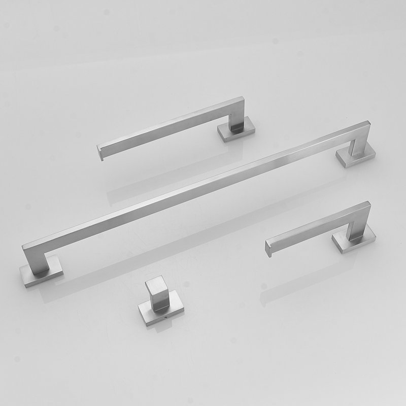 Ensemble de quincaillerie de salle de bain 4 pièces, Nickel brossé