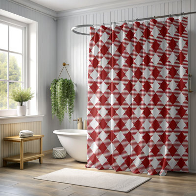 Yuletide Plaid - Premium Shower Curtain_0038