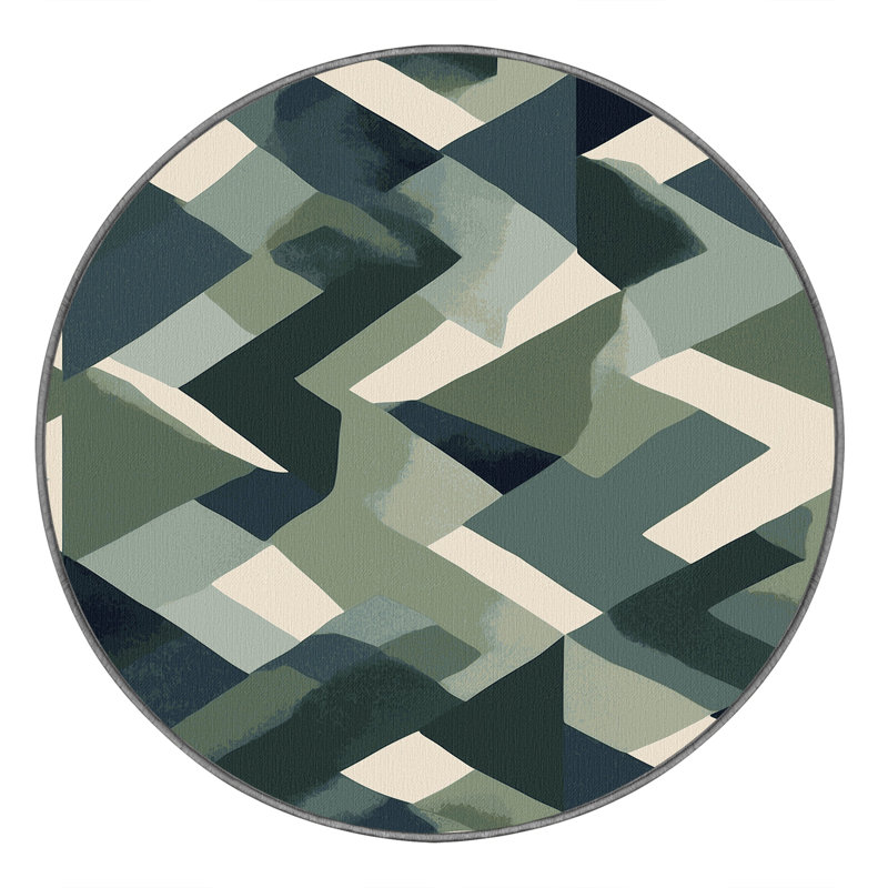 Velvet Drift Rug, Round 5'