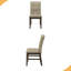 Chaise de salle à manger, hauteur 37 po, ensemble de 2, rembourrée, salle à manger, cuisine