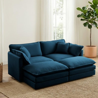 Canapé modulaire avec 2 repose-pieds Comfy