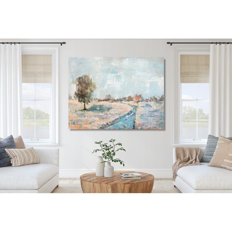 Landscape & Nature Print, 21.5" H x 25.5" W x 1.75" D, White Framed Canvas