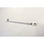 Douche de luxe à fixation murale - Tête de robinet de douche en laiton blanc avec auto-nettoyage et installation facile