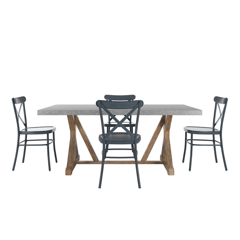 Ensemble de table de salle à manger Cann Rustic, Marine