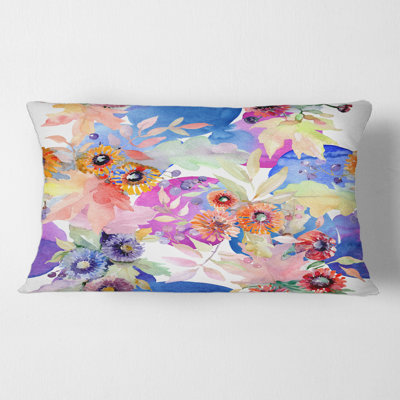 Floral Throw Pillow
