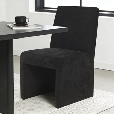 High Back Support Modern Fabric Upholstered Side Dining Chair