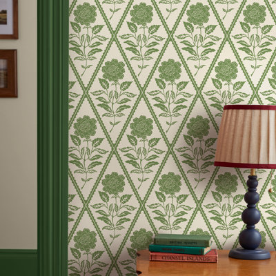 Joules Juliette Floral Print Floral 10m x 52cm Matte Wallpaper Roll