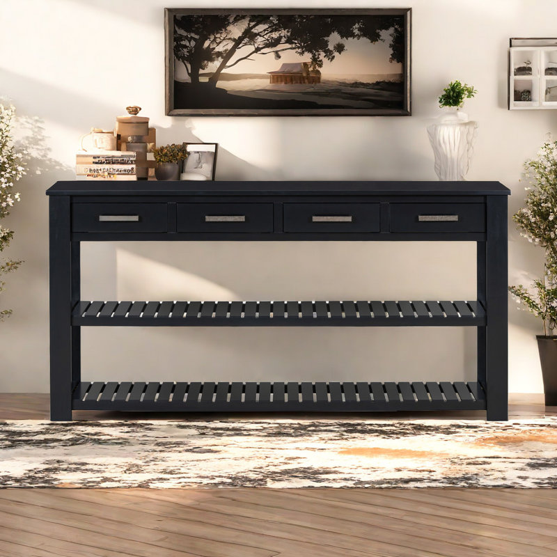 Console Brazzeal 62,2 po, Noir
