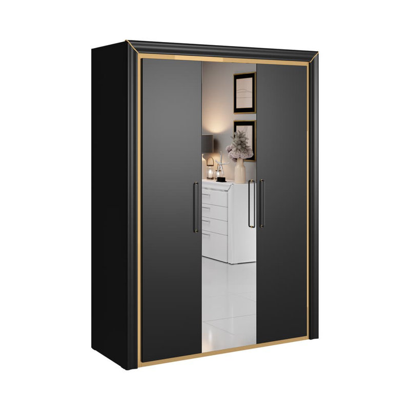 Benjerman 3 Door Manufactured Wood Wardrobe