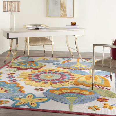 Tapis transitionnel multicolore Newton