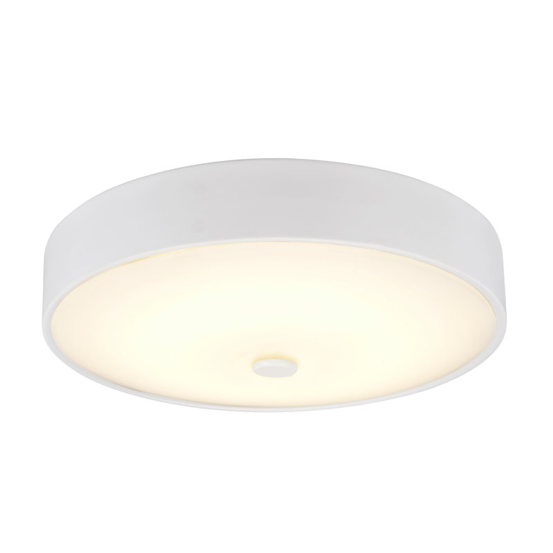 Glass LED Flush Mount, White