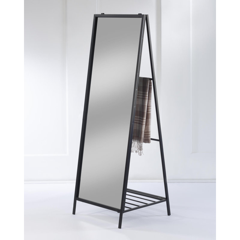 Floor Mirror with Ladder Back