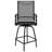 All-Weather PVC-coated polyester Swivel Patio Stools and Deck Chairs with High Back & Armrests-1584951347