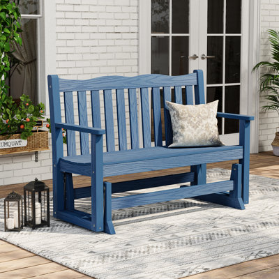 49.21" Outdoor Glider Bench