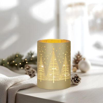 Guirlande de lumières dorées en verre doré (5 pouces)