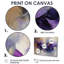 Chertsey velours couronne de lavande, peinture abstraite I - couronne, art mural-756674231-756674229-756674216