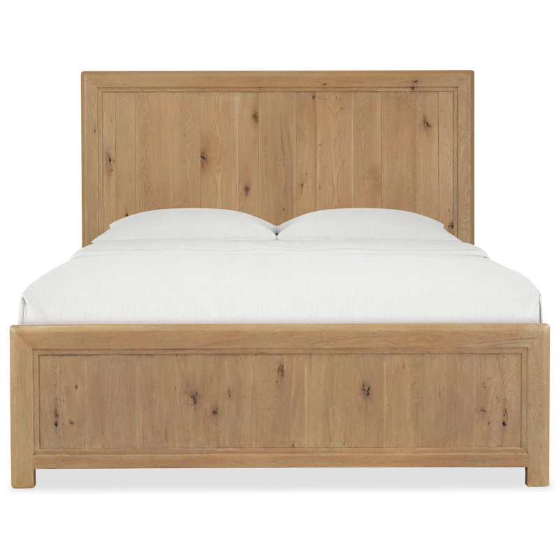Driftwood Panel Bed, California King, Light/Medium Brown