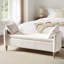 Aristides Farmhouse 59"W Flip Top Storage Bench with Two Pillows and Solid Wood Legs-115594069