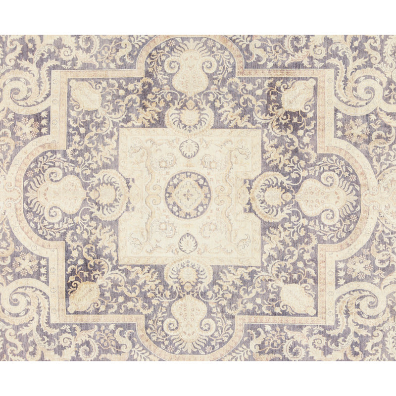 Tapis mauve noué à la main de haute qualité Ziegler