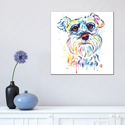 Schnauzer 1 Piece Wrapped Canvas Painting