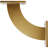 2"W x 7"D x 7"H Bradford Steel Bracket, Hammered Gold-64105808-112012933