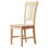Chaise d'appoint en bois massif Evalyn