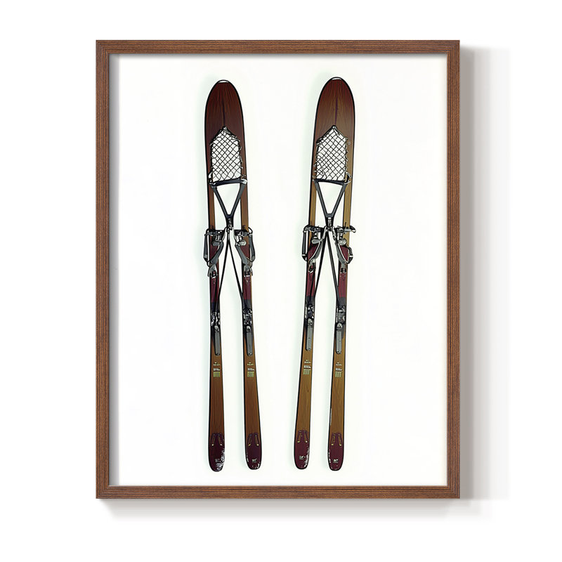 Reproduction encadrée - bois massif, H 15 po x l 12 po, Noyer