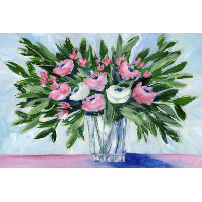 Rosy Bouquet II - Painting on Canvas