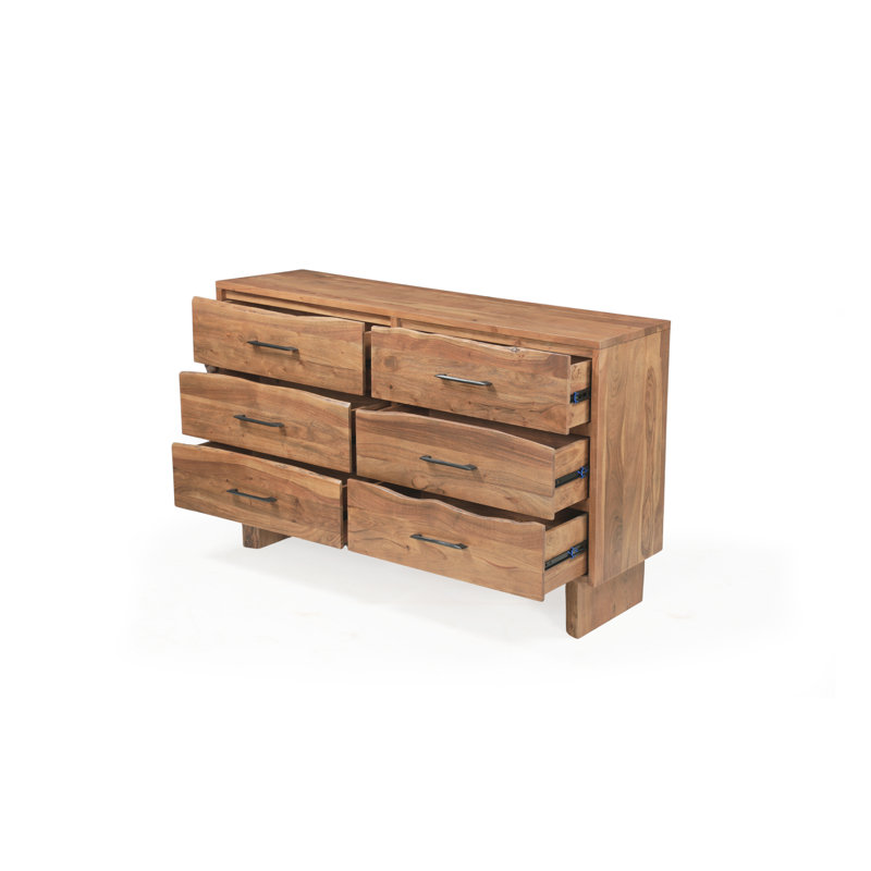 Commode 6 tiroirs Frausto, Natural