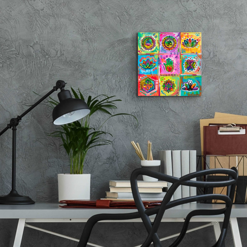 «Meditation Squares» par Dean Russo, H 12 po x l 12 po x P 0,13 po