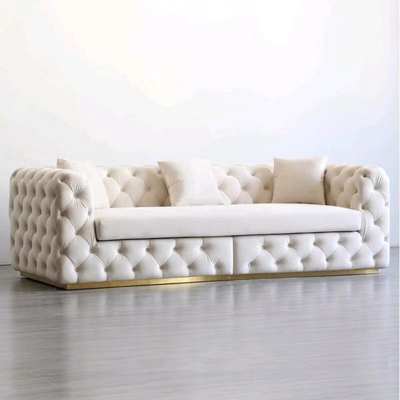 Italian White Simple Sofa