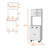 White 1-Drawer Kitchen Pantry