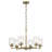 Winslow 6 - Light Steel Dimmable Chandelier