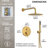  Pressure-Balanced Shower System ,10-Inch Rainfall Shower Faucet with Rough-in Valve-73468215
