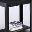 Grande table de bout en bois 24 po avec finition noire-1196469825