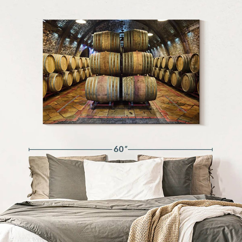 Yarlin Wine Cellar Barrels, 34" H x 51" W
