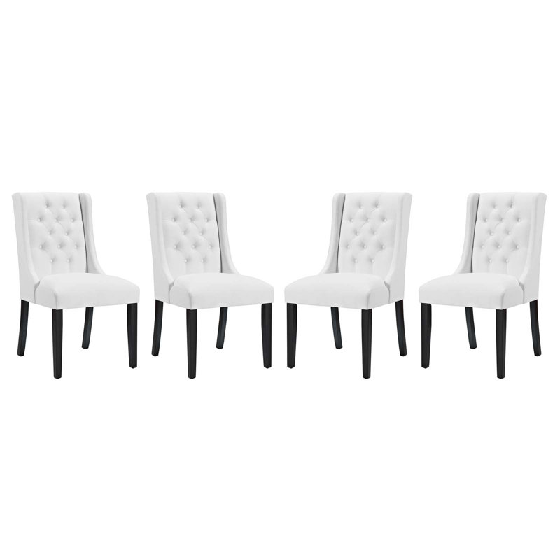 Chaise rembourrée Baronet, 4, Noir