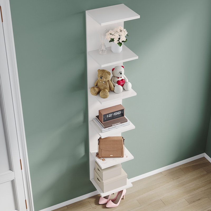 30*160cm, Wall-Mounted Modern Dressing Table Shelf, White
