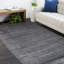 Cordi Hand Knotted Striped Area Rug in Gray-64460581
