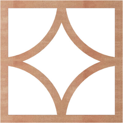 Médaillon de plafond ajouré en bois Statesman