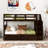 Stairway Twin-Over-Twin Bunk Bed with Trundle, Offering Ample Storage and Versatile Setup for Families and Sleepovers-1395807781