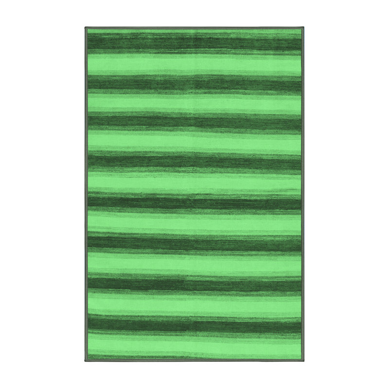 Washable Striped Indoor Rug, Rectangle 2' x 3'