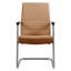 Chaise de bureau rembourrée en cuir Aleen-1219390930
