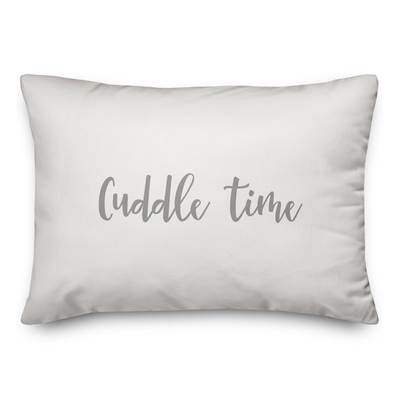 Throw Pillow, Gray/White