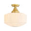 Suspension lumineuse Ashly 1 - Style école, en verre, pour îlot de cuisine, à intensité variable.