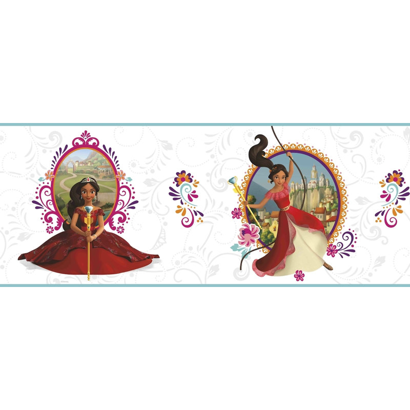 Bordure de papier peint à peindre Kids Princess L 15 pi x l 9 po